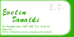 evelin domolki business card